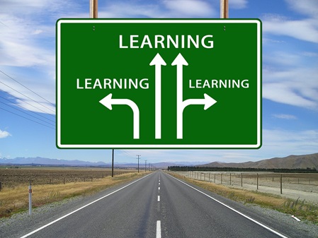 Tafel mit Abzweigungen learning